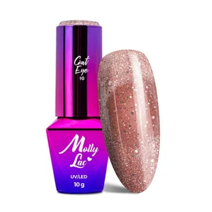 Magnetyczny lakier hybrydowy z efektem kociego oka Cat Eye Foxy Eyes Radiant Brown MollyLac 10g Nr 553 - Lakiery hybrydowe Magnetyczny lakier hybrydowy z efektem kociego oka Cat Eye Foxy Eyes Radiant Brown MollyLac 10g Nr 553 - Lakiery hybrydowe - miniaturka - grafika 1