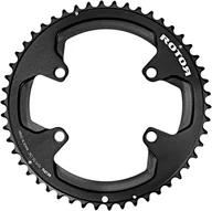Części rowerowe - Rotor Rotor Aldhu Zębatka rowerowa 110x4 zew. okrągła, black matte/black glossy 50T 2021 Zębatki przednie ROCRR110R45000B - miniaturka - grafika 1