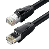 Kable miedziane - Ugreen Płaski kabel sieciowy UGREEN Ethernet RJ45 Cat.8 S/FTP 3m czarny UGR265BLK - miniaturka - grafika 1