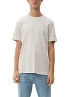 Koszulki męskie - s.Oliver T-shirt męski z krótkim rękawem, biały, S, biały, S - miniaturka - grafika 1