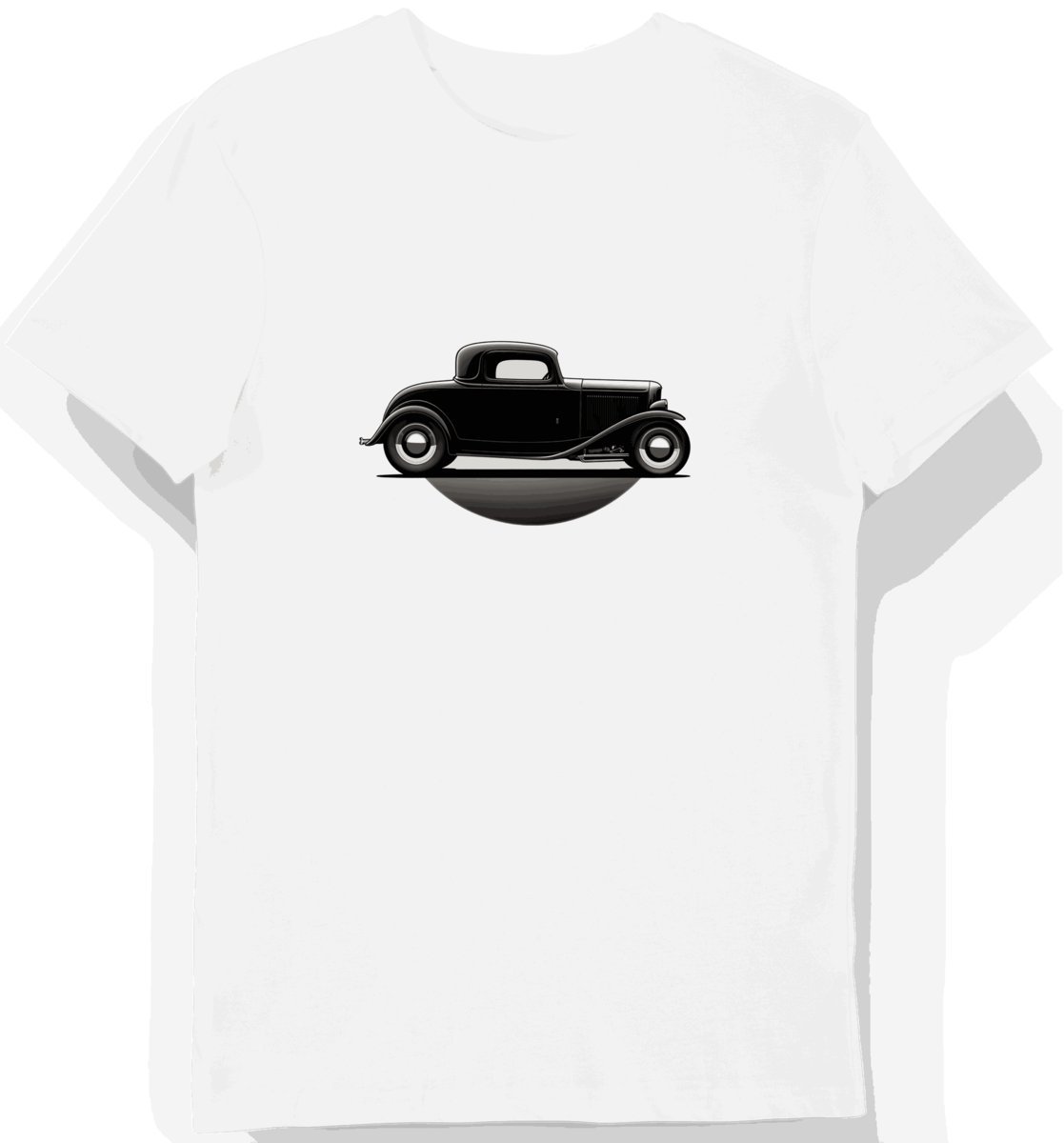 Koszulka męska biała z Klasycznym Fordem w Cieniach S