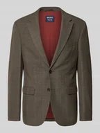 Marynarki męskie - Marynarka na 2 guziki o kroju slim fit z kieszenią z patką - miniaturka - grafika 1