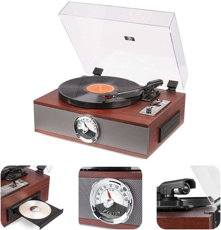 Fenton RP180 głośniki USB BT FM brązowy one size