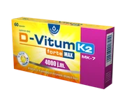 Witaminy i minerały - Oleofarm Sp. z o.o. D-Vitum Forte Max 4000 j.m. K2 60 kaps. 3706941 - miniaturka - grafika 1