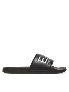 EA7 Emporio Armani Klapki 7X000108 AF15118 UC001 Czarny - Klapki i japonki męskie - miniaturka - grafika 1