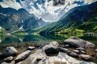 Plakat, Tatry, morskie oko, 60x40 cm - Plakaty - miniaturka - grafika 1