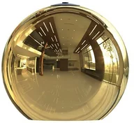 Oprawy, klosze i abażury - 10200 Klosz CAMELEON POLARIS GOLD fi 25cm Złoty - miniaturka - grafika 1