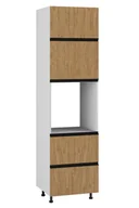 Meble kuchenne - Bari Plus Słupek Pod Zabudowę Piekarnika Dps2-60-220_Modern Dąb Kamienny - miniaturka - grafika 1