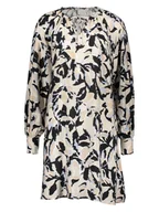 Sukienki - Kaffe Sukienka w kolorze beżowo-granatowym - miniaturka - grafika 1