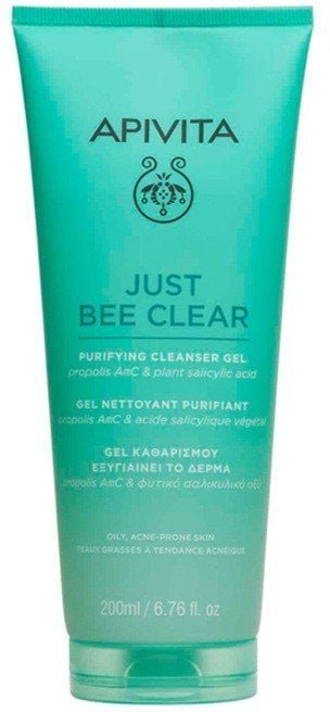 APIVITA_Just Bee Clear Purifying Cleansing Gel żel oczyszczający do cery tłustej i trądzikowej 200ml