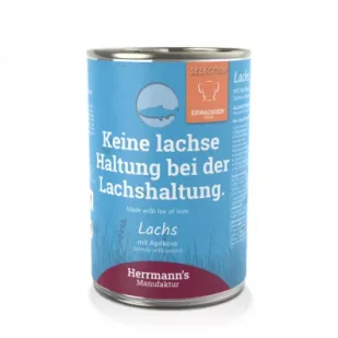 Herrmanns Manufaktur Selection Dog Lachs - łosoś z morelami 400 g - Mokra karma dla psów - miniaturka - grafika 1