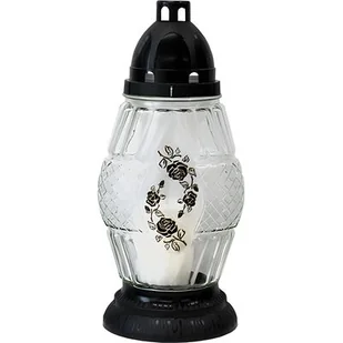 Znicz Z-52/C 34 cm czarny - Lampiony i znicze - miniaturka - grafika 1