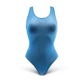 Stroje kąpielowe - HEAD HEAD SWS Solid Last PBT kostium kąpielowy dziewczęcy niebieski Azul Claro (Lb) 35 452126_2 - grafika 1