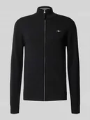 Swetry męskie - Kurtka z dzianiny z zamkiem błyskawicznym - miniaturka - grafika 1