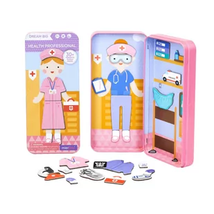 mierEdu Układanka magnetyczna Lekarz - Zabawki interaktywne dla dzieci - miniaturka - grafika 1