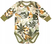 Body dla niemowląt - Body DŁUGI rękaw 2 napy KOALA KHAKI 74 KLEKLE - miniaturka - grafika 1