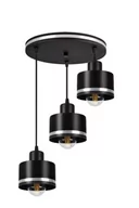 Lampy sufitowe - Candellux Wama lampa wisząca 3-punktowa czarna/chrom 33-00484 33-00484 - miniaturka - grafika 1