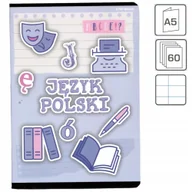Zeszyty szkolne - Zeszyt w linię A5 TOP-2000 60 kartek MIX - Język Polski - miniaturka - grafika 1