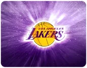 Podkładki pod mysz - PODKŁADKA POD MYSZKĘ LOS ANGELES LAKERS 23x19CM DO LAPTOPA - miniaturka - grafika 1