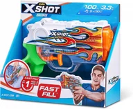 Zabawki militarne - ZURU, X-Shot wyrzutnia wodna Fast-Fill Skins Nano - miniaturka - grafika 1