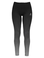 Spodnie sportowe damskie - Odlo Legginsy "Zeroweigt" w kolorze czarno-szarym do biegania - miniaturka - grafika 1