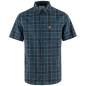 Koszulki sportowe męskie - Koszula męska Fjällräven Övik Travel Shirt SS M Rozmiar: M / Kolor: niebieski - miniaturka - grafika 1