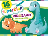 Baśnie, bajki, legendy - Superblok. Dinozaury Kolorowanki - miniaturka - grafika 1