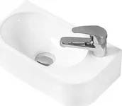 Umywalki - Umywalka Mexen Mexen Viera umywalka nablatowa prawa 40 x 21 cm biała -21274000R - miniaturka - grafika 1