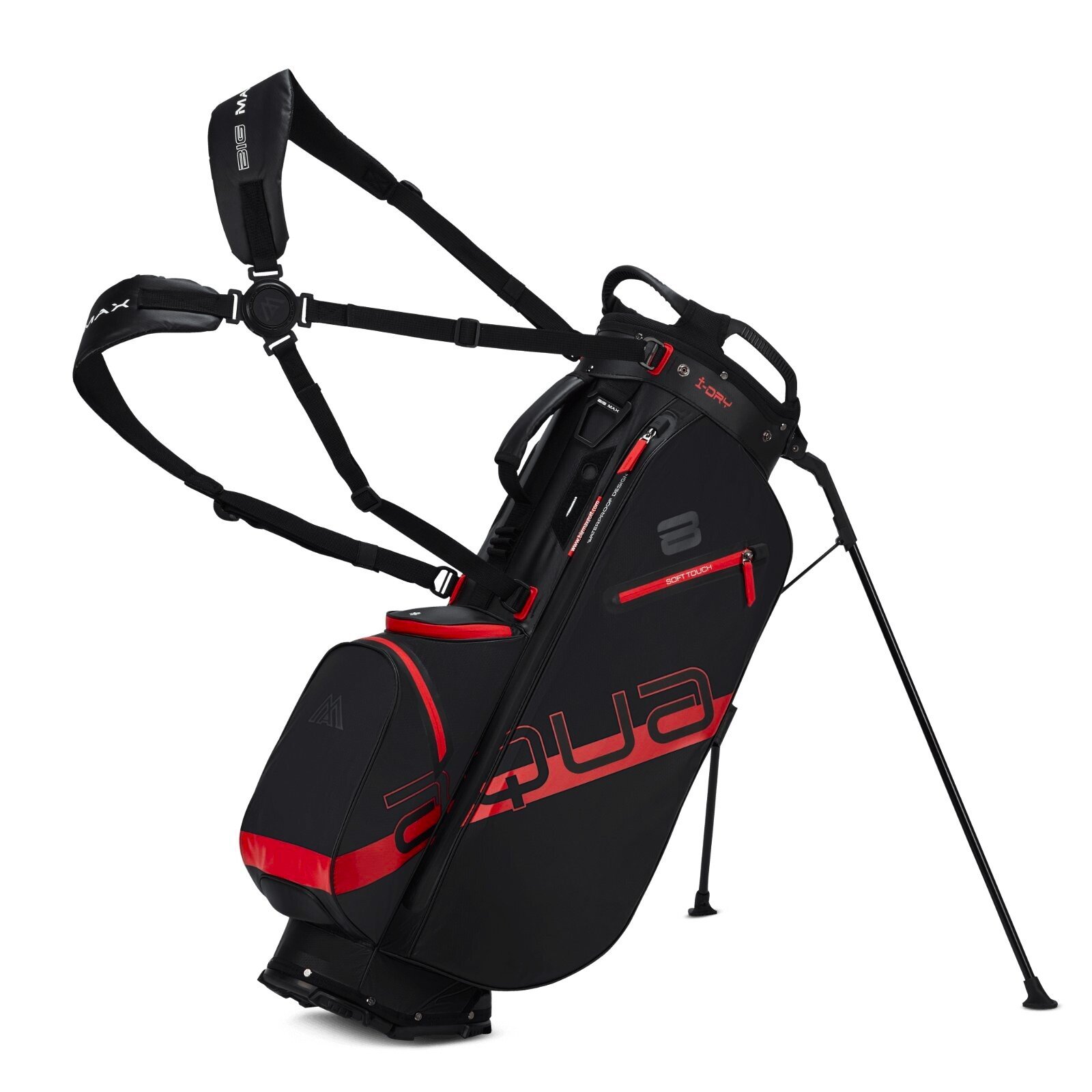 Torba golfowa stand bag Big Max Aqua Eight H Black/Red