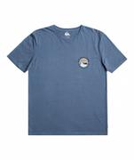 Koszulki sportowe męskie - Męski t-shirt z nadrukiem Quiksilver Pastime Paradise - niebieski - QUIKSILVER - miniaturka - grafika 1