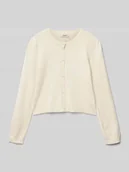 Swetry dla dziewczynek - Kurtka z dzianiny o kroju regular fit z mieszanki wiskozy model ‘NATASHA LIFE’ - miniaturka - grafika 1