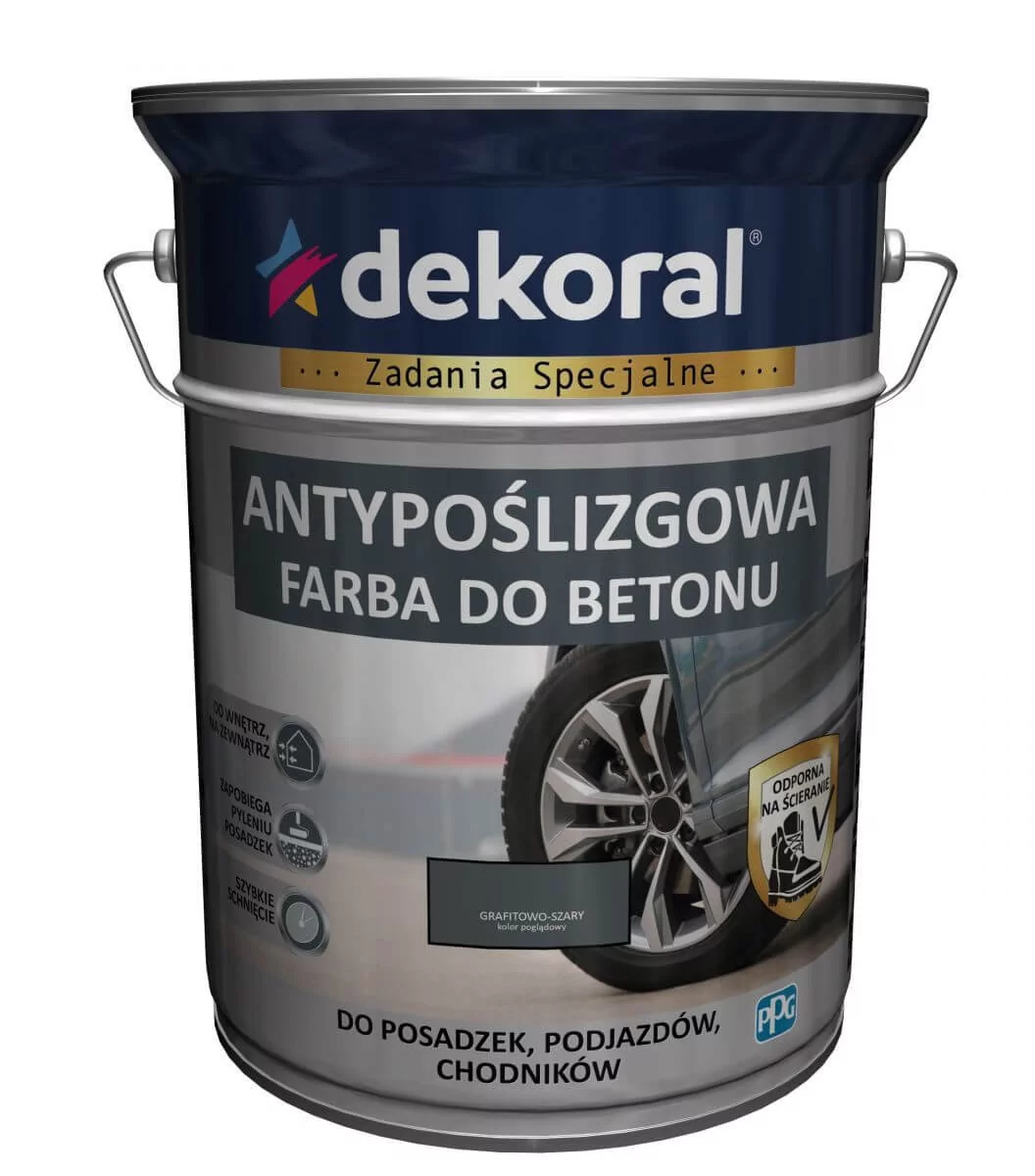 Dekoral Emalia do podłóg Akrylit B grafitowo-szara 0 75 l