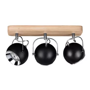 Spotlight Ball Wood Sufitowa Spot-Light 5133374 Drewno Dębowe/Metal - Lampy sufitowe - miniaturka - grafika 1