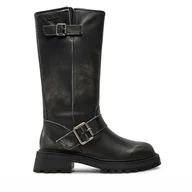 Botki damskie - Botki Pepe Jeans PLS50566 Czarny - miniaturka - grafika 1