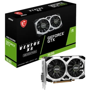 MSI GeForce® GTX 1630 VENTUS XS 4G OC GDDR6 64bit DVI+HDMI+DP PCIe3.0 - Karty graficzne - miniaturka - grafika 1