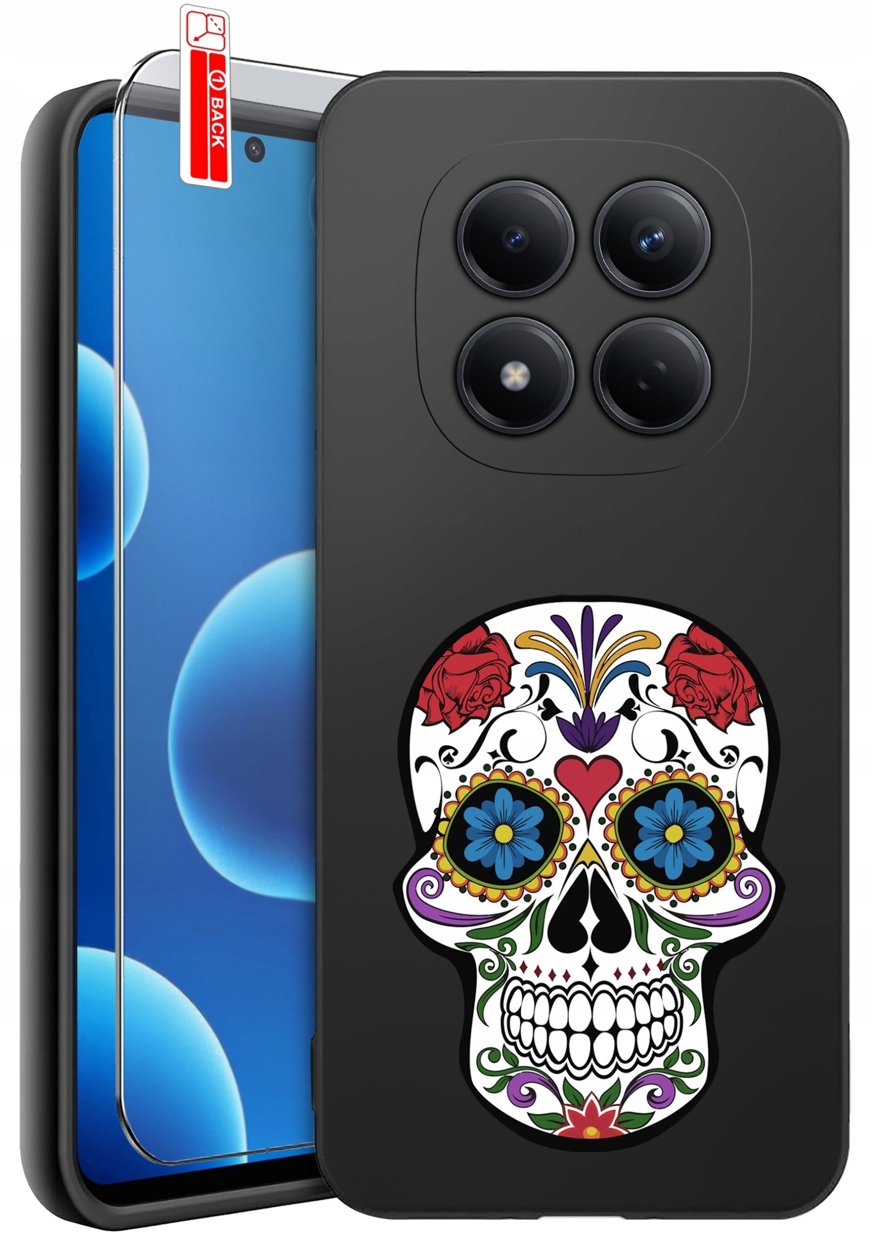 krainaGSM ETUI do Xiaomi Redmi Note 15 Pro 4G WZORY SILIKONOWE MATT CASE + SZKŁO