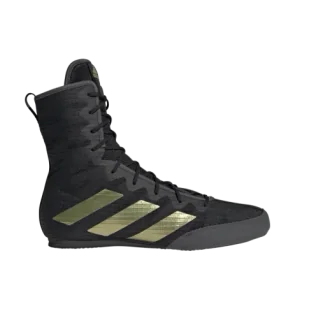 Adidas Buty Bokserskie Box Hog 4 Black/Gold - Kimona, stroje i obuwie - miniaturka - grafika 1