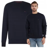 Bluzy męskie - tommy hilfiger bluza meska basic bluza czarna meska PREMIUM tommy hilfiger bluza meska basic bluza granatowa meska PREMIUM r.XXL - miniaturka - grafika 1