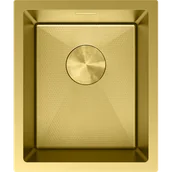 Zlewozmywaki - Mexen Trixo zlewozmywak stalowy 1-komorowy 370 x 440 mm, złoty HC - 6412371000-55HC - miniaturka - grafika 1