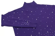 Swetry damskie - faina Damski sweter z cekinami, elegancki sweter akrylowy fioletowy rozmiar XS/S, liliowy, XS - miniaturka - grafika 1