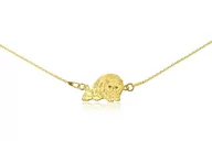 Bransoletki - Bransoletka Z Kotem Egzotycznym Złotym Na Łańcuszku  Uniwersalny (15-17 Cm) - miniaturka - grafika 1