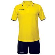 Zestawy męskiej odzieży sportowej - Givova, zestaw street, żółty/niebieski, L - miniaturka - grafika 1