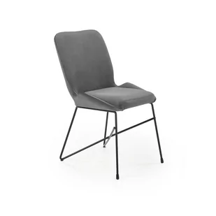 Krzesło Metalowe K-454 Czarny / Popiel Halmar - Krzesła - miniaturka - grafika 1