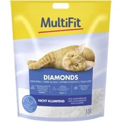 Żwirek dla kotów - MultiFit Diamonds żwirek dla kota 15 l - miniaturka - grafika 1