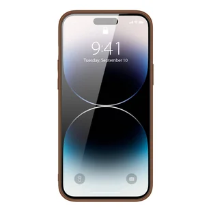 Dux Ducis Yolo etui iPhone 14 Pro elegancki pokrowiec ze skóry ekologicznej brązowy - Etui i futerały do telefonów - miniaturka - grafika 2