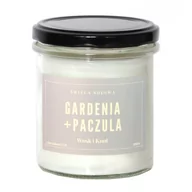 Świece - Świeca Sojowa  Gardenia + Paczula - Aromatyczna Ręcznie Robiona Naturalna Świeca Zapachowa W Słoiczku 300Ml - miniaturka - grafika 1