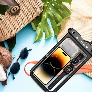 Etui wodoodporne Alogy Waterproof Case torba wodoszczelna uniwersalna IPX8 na telefon do 9 cali i akcesoria Czarne - Etui i futerały do telefonów Etui wodoodporne Alogy Waterproof Case torba wodoszczelna uniwersalna IPX8 na telefon do 9 cali i akcesoria Czarne - Etui i futerały do telefonów - miniaturka - grafika 6