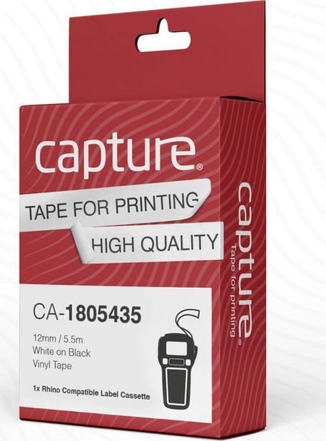 Adobe Capture 12mm x 5,5m White on Black