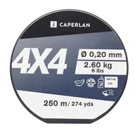 Inne akcesoria dla wędkarzy - Żyłka wędkarska Caperlan 4x4 250 m - miniaturka - grafika 1