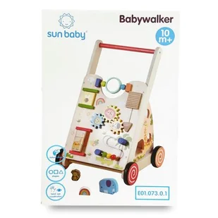 Pchacz Dla Dziecka 2W1 Drewniany Chodzik Interaktywny Xxl - Zabawki zręcznościowe - miniaturka - grafika 1